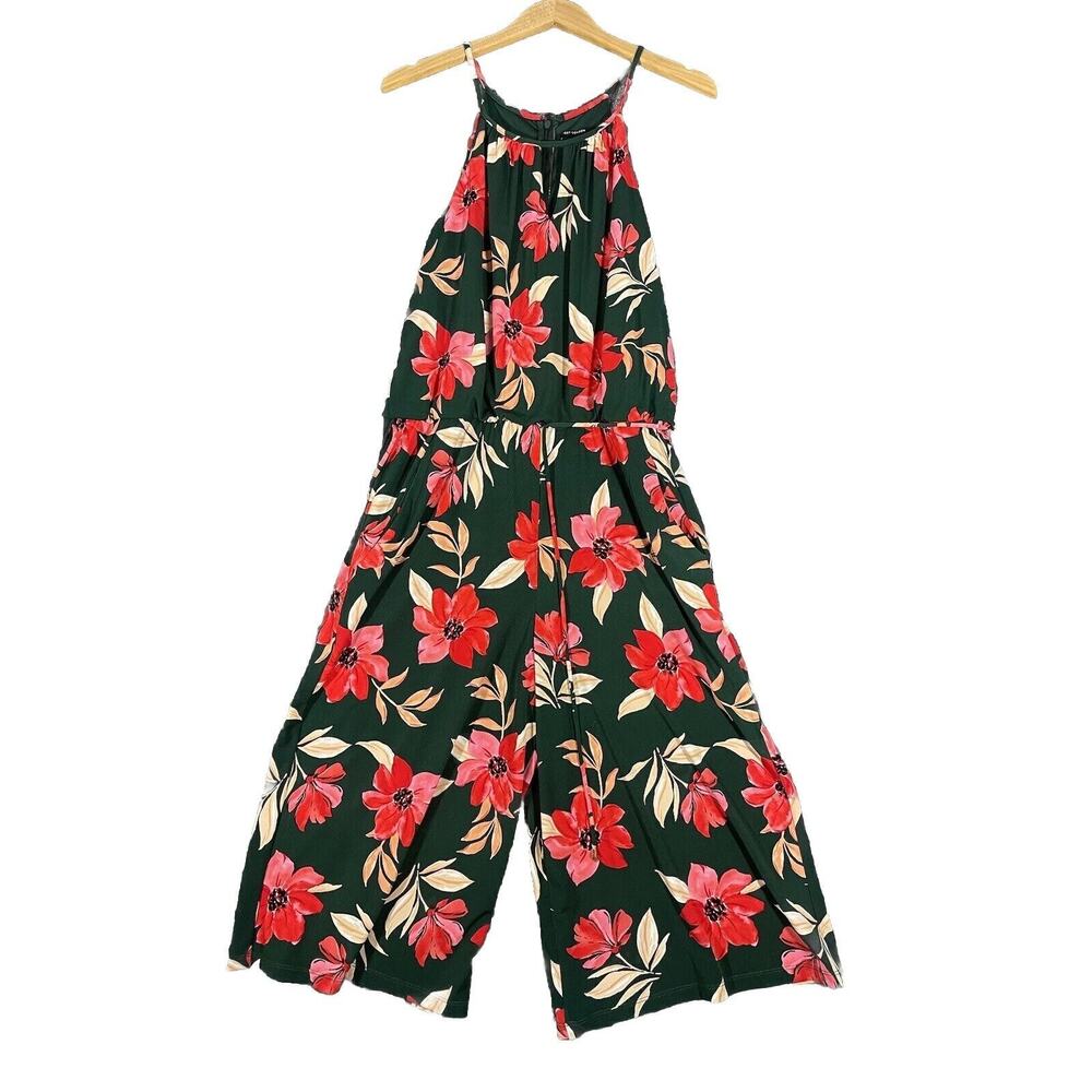 Maggie London Lottie Jumpsuit Tropical Floral Travel Vacation Size 6 NWOT